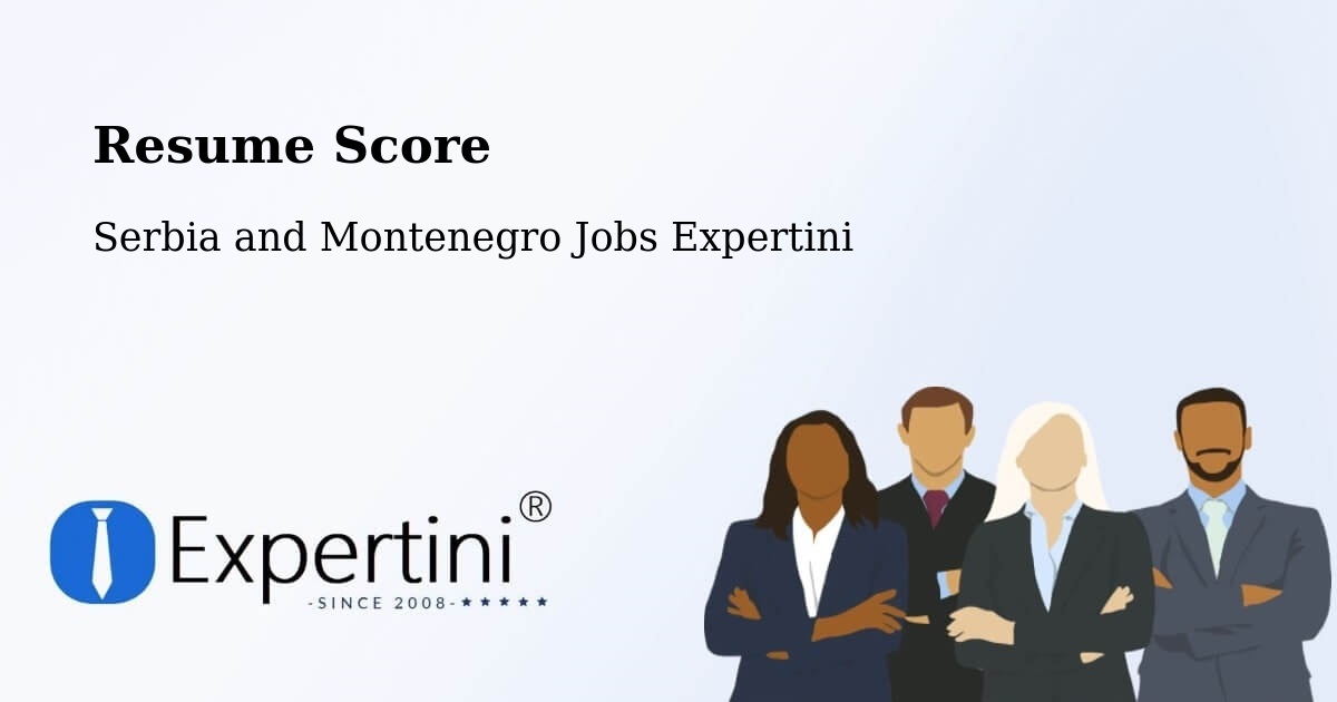 Resume Score & Job Description Match Tool – Devon - Serbia and Montenegro Jobs Expertini